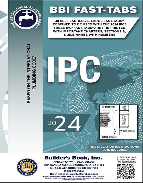 2024 International Plumbing Code Fast Tabs: ISBN 9781622704057 ISBN 9781622704057 Paperback bookcover – AVRBOOKS