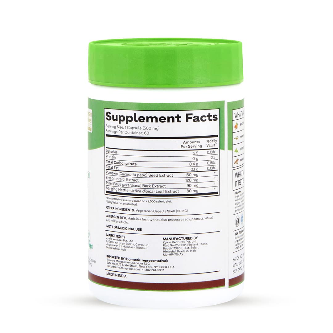OZiva Plant Based DHT Blocker With Stinging Nettle Extract - 60 Cap image 9