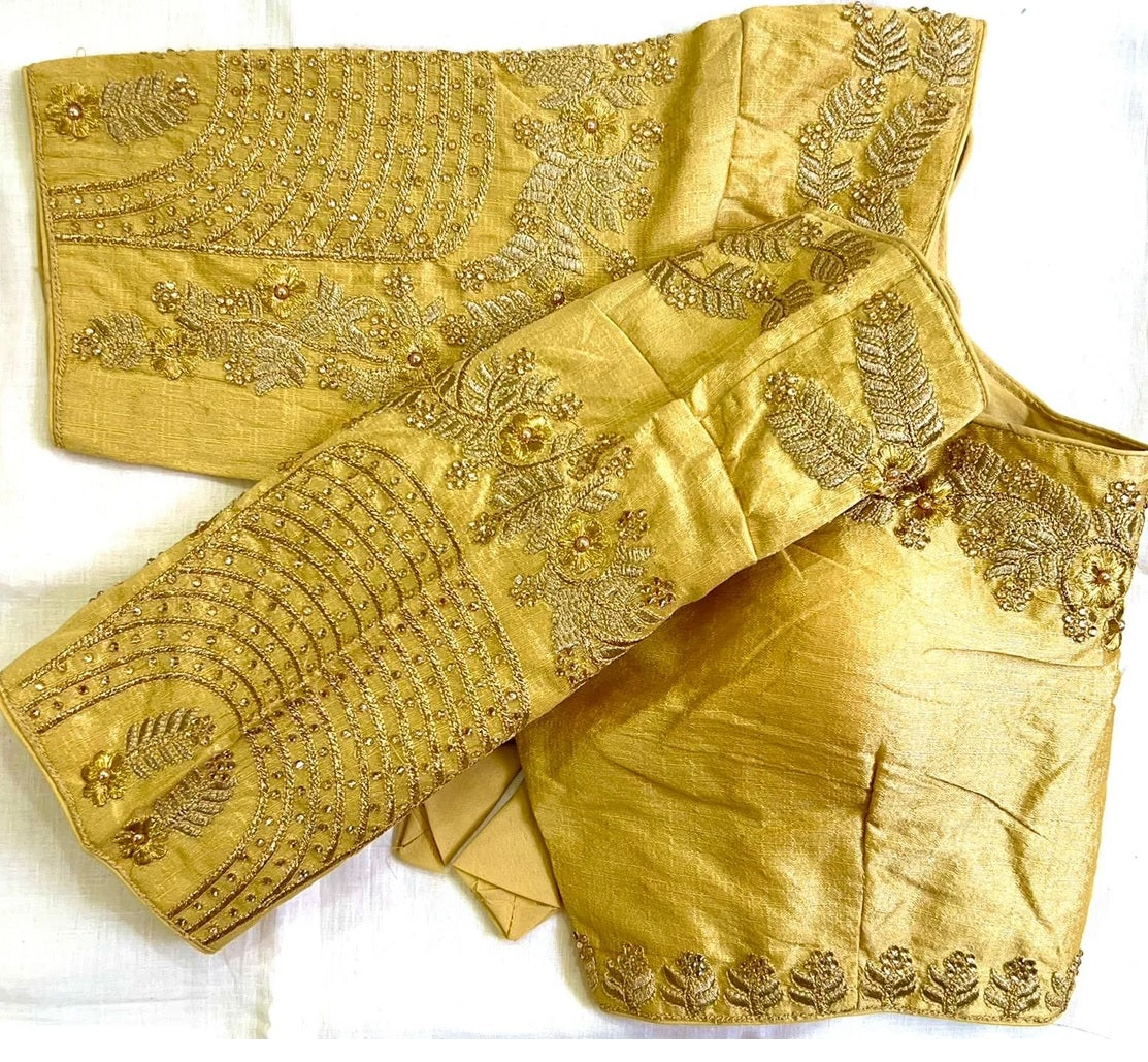 Fantam Silk & Handwork, Dori And Zari Work Blouse image 10