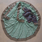 Soft Georgette With Sequence Work Saree & Blouse image 9