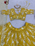 Soft Net Thread Sequence Work Lehenga Blouse Dupatta image 9