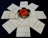Off White Soft Banarasi Silk Saree With Unstitched Blouse image 9