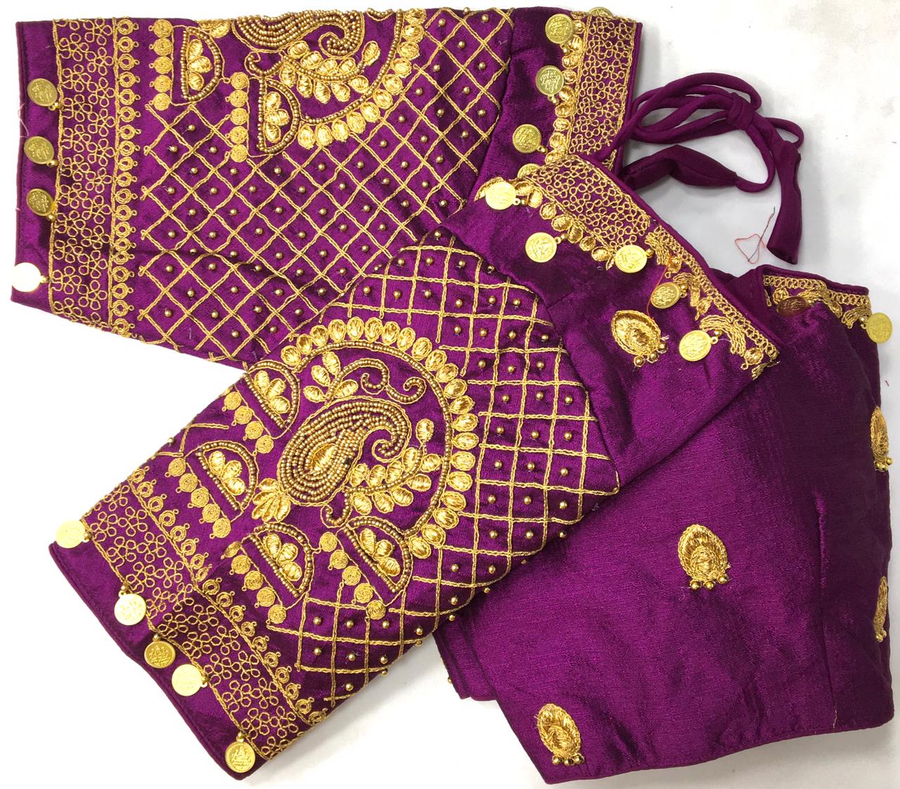 Fancy Phantom Silk Wedding Wear Blouse Latest Designer Choli Top image 7