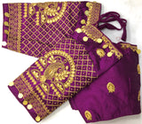 Fancy Phantom Silk Wedding Wear Blouse Latest Designer Choli Top image 7