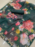 Soft Tabby Organza Saree With Blouse image 9