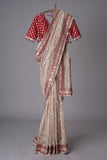 Heavy Organza Silk Party Wear Saree & Blouse image 9
