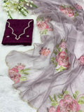 Lili Soft Organza Saree With Blouse image 6