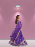 Pure Viscose Jacquard With Embroidery Sequins work Lehenga Choli Dupatta image 8