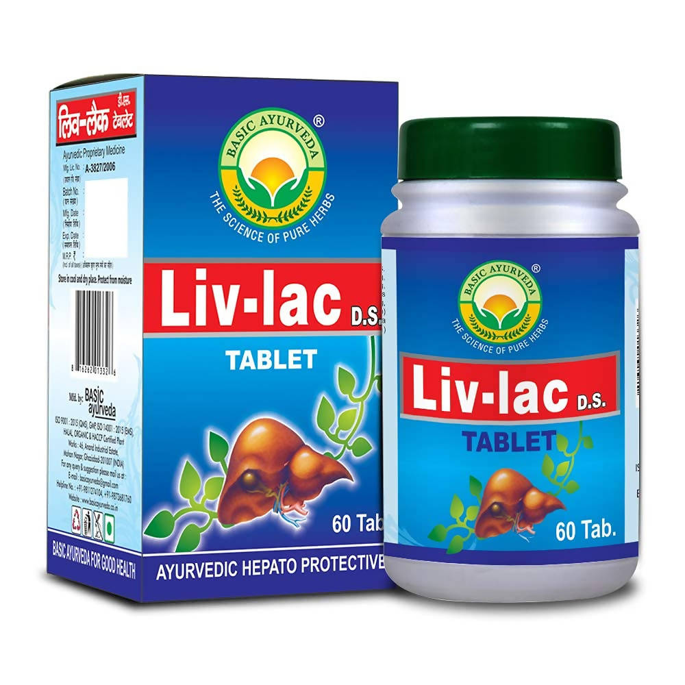 Basic Ayurveda Liv-Lac D.S. Tablets - 60 Tablets image 1