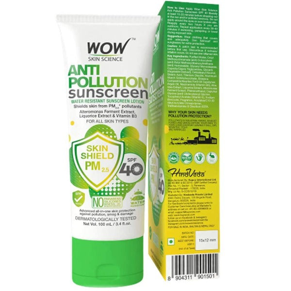 Wow Skin Science Anti Pollution Sunscreen Lotion - 100 ml image 2