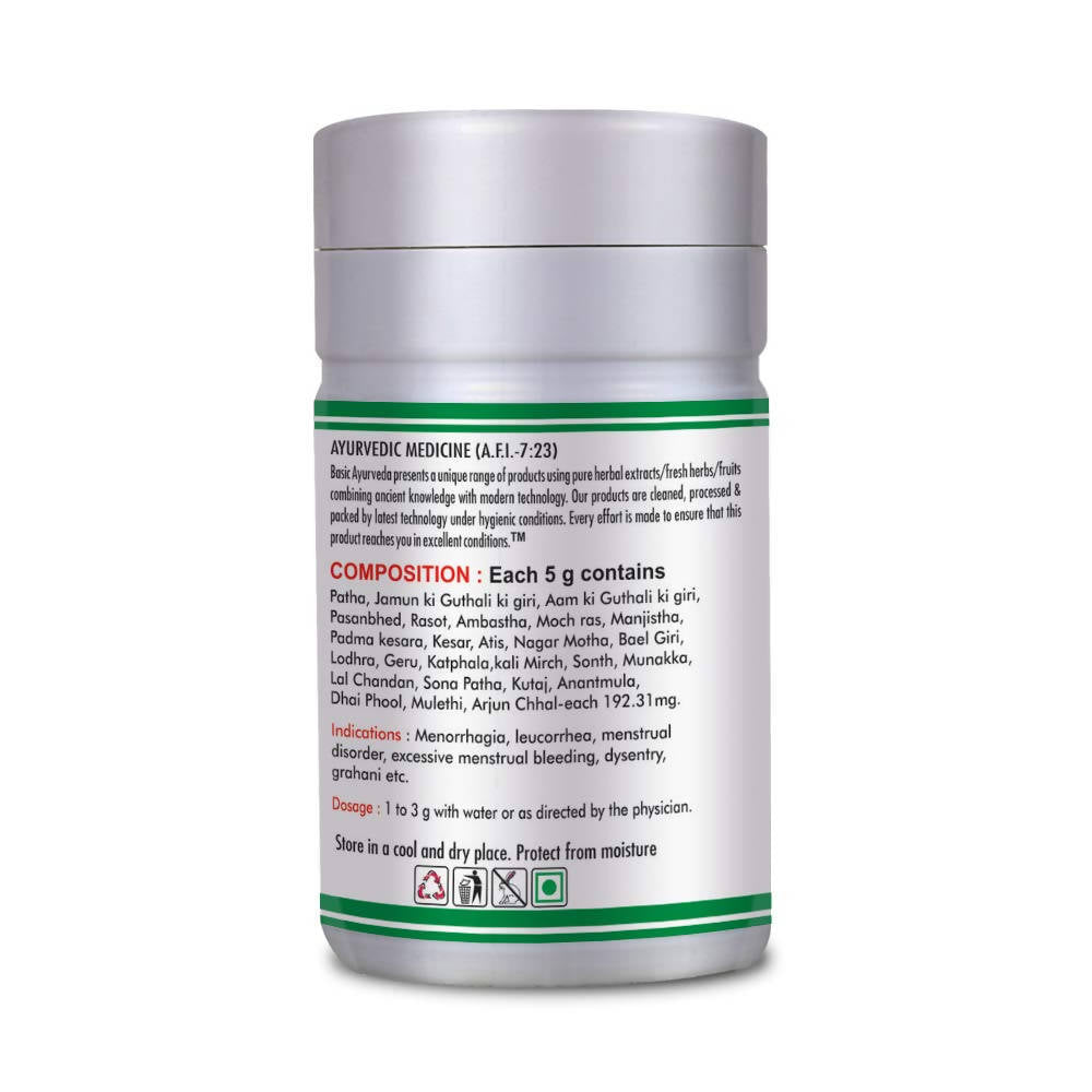 Basic Ayurveda Pushyanug Churna – Herbal Women's Wellness Powder – 40g image 3