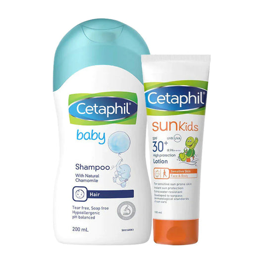 Cetaphil Baby Gentle Wash & Shampoo & Sun Kids SPF 30+ Combo image 1
