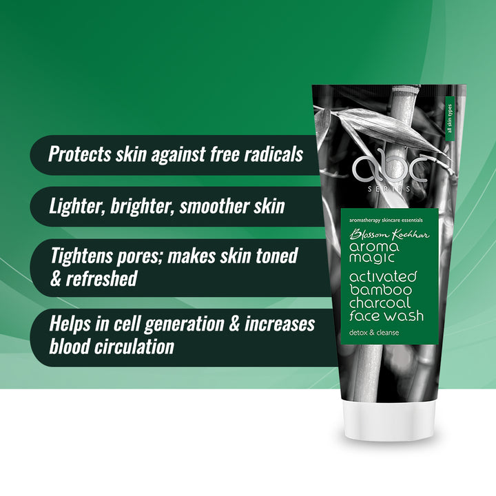 Blossom Kochhar Aroma Magic Activated Bamboo Charcoal Face Wash - 100 ml image 3