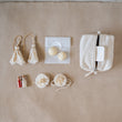 Ecru Cube Rakhi Pouch | Gift Hamper image 1