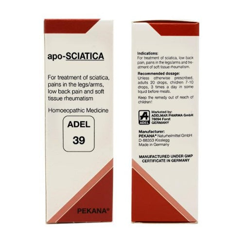 ADEL Homeopathy 39 Apo-Sciatica Drop - 20ml image 2