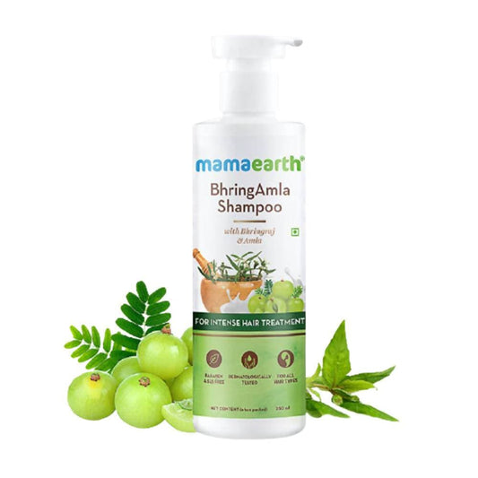 Mamaearth BhringAmla Shampoo with Bhringraj and Amla - 250ml image 1
