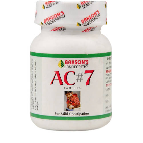 Bakson's Homeopathy AC #7 Tablets image 1