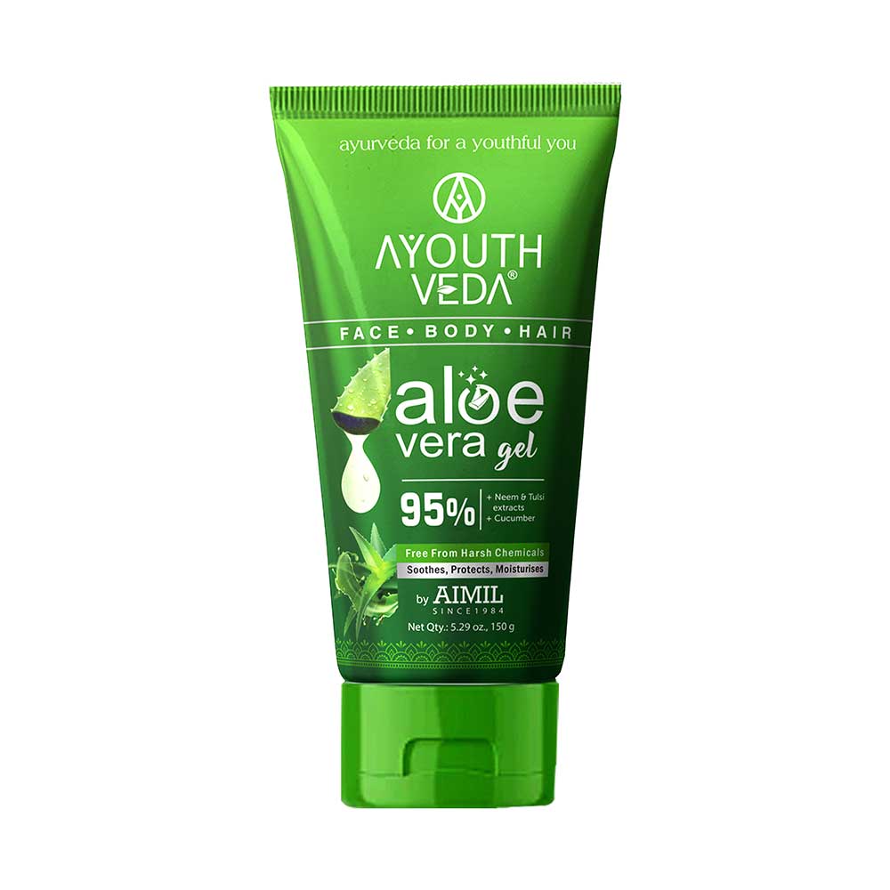 AYOUTHVEDA Aloe Vera Gel for Face Hair and Body - 150 gms image 1