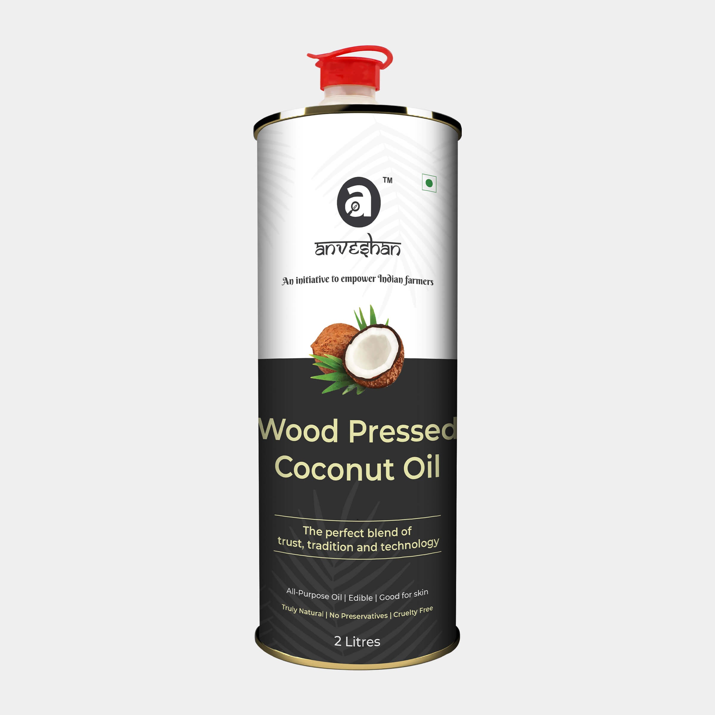 Anveshan Wood Cold Pressed Coconut Oil image 4