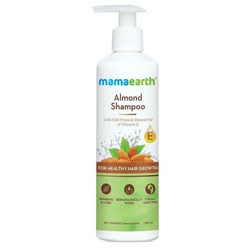 Mamaearth Almond Shampoo with Cold Pressed Almond Oil and Vitamin E - 250 ml image 2