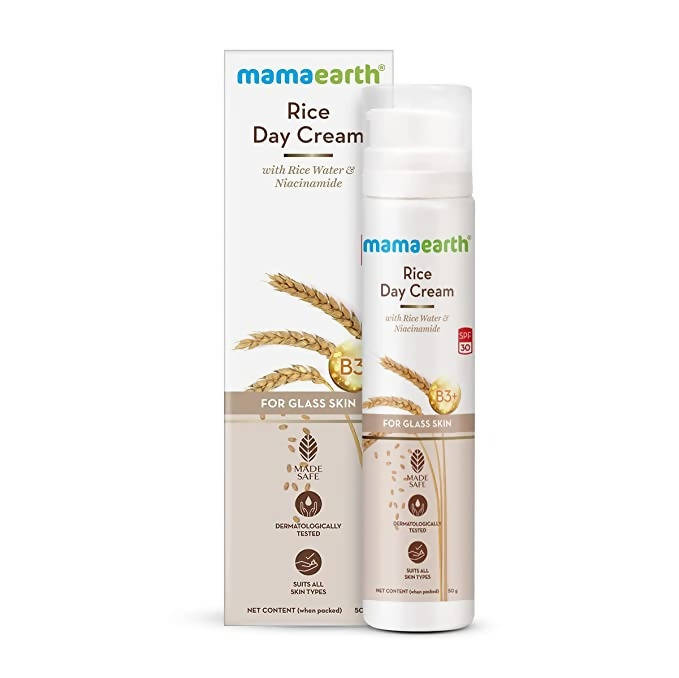 Mamaearth Rice Day Cream With Rice Water & Niacinamide - 50 gms image 2