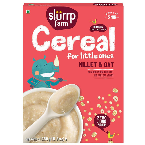 Slurrp Farm Millet & Oat Cereal For Little Ones - 250 gms image 1