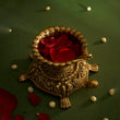 Brass Tortoise Diya for Good Luck image 1