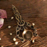 Brass Aarti Havan Spoon with Intricate Jaali Work image 2