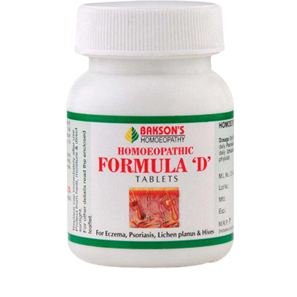 Bakson's Homoeopathic Formula D Tablet image 1