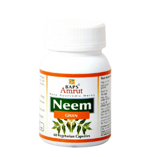 Baps Amrut Neem Ghan Capsules - 60 tabs image 1