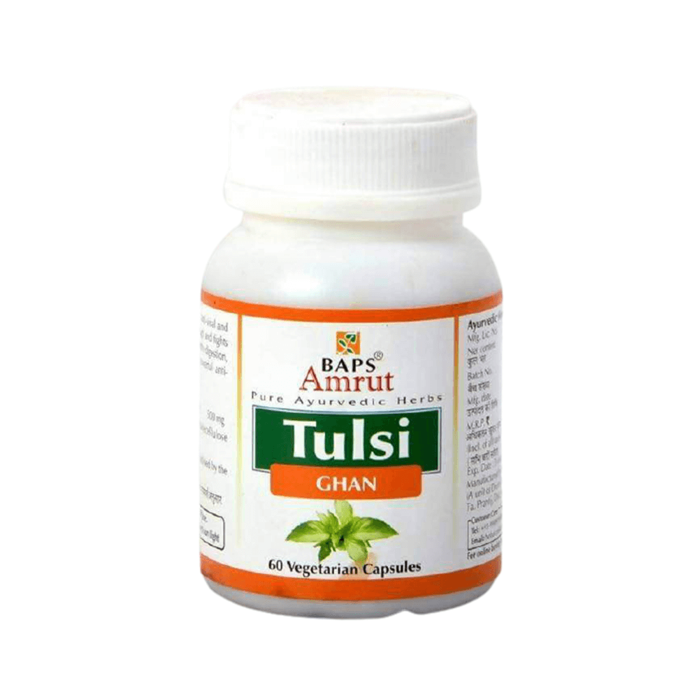 Baps Amrut Tulsi Ghan Capsules - 60 tabs image 1