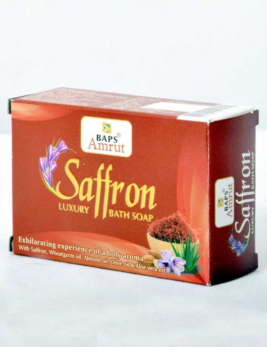 Baps Amrut Saffron Luxury Bath Soap - 100 gms image 3