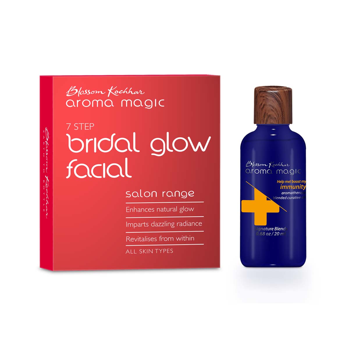 Blossom Kochhar Aroma Magic Bridal Glow Facial Kit + Immunity Curative Oil - 58 ml image 3