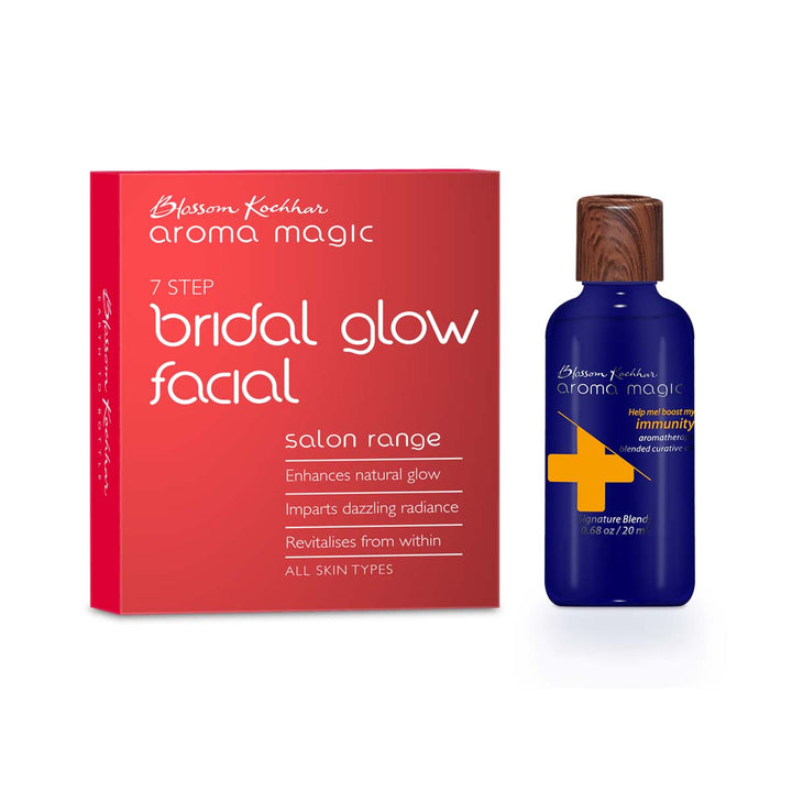 Blossom Kochhar Aroma Magic Bridal Glow Facial Kit + Immunity Curative Oil - 58 ml image 1