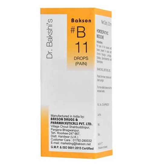 Bakson's Homeopathy B11 Drops (Pain) image 2