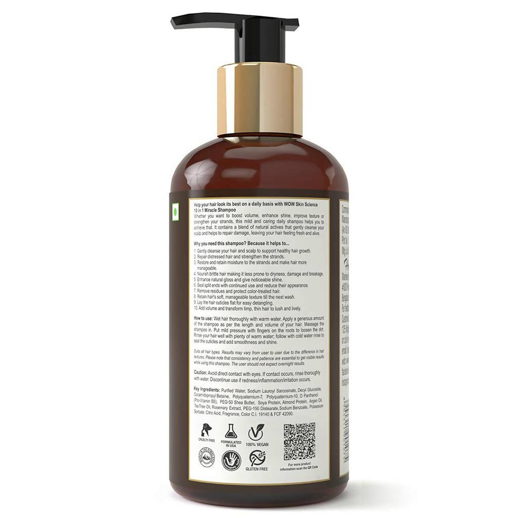 Wow Skin Science Miracle 10 in 1 Shampoo - 300 ml image 5