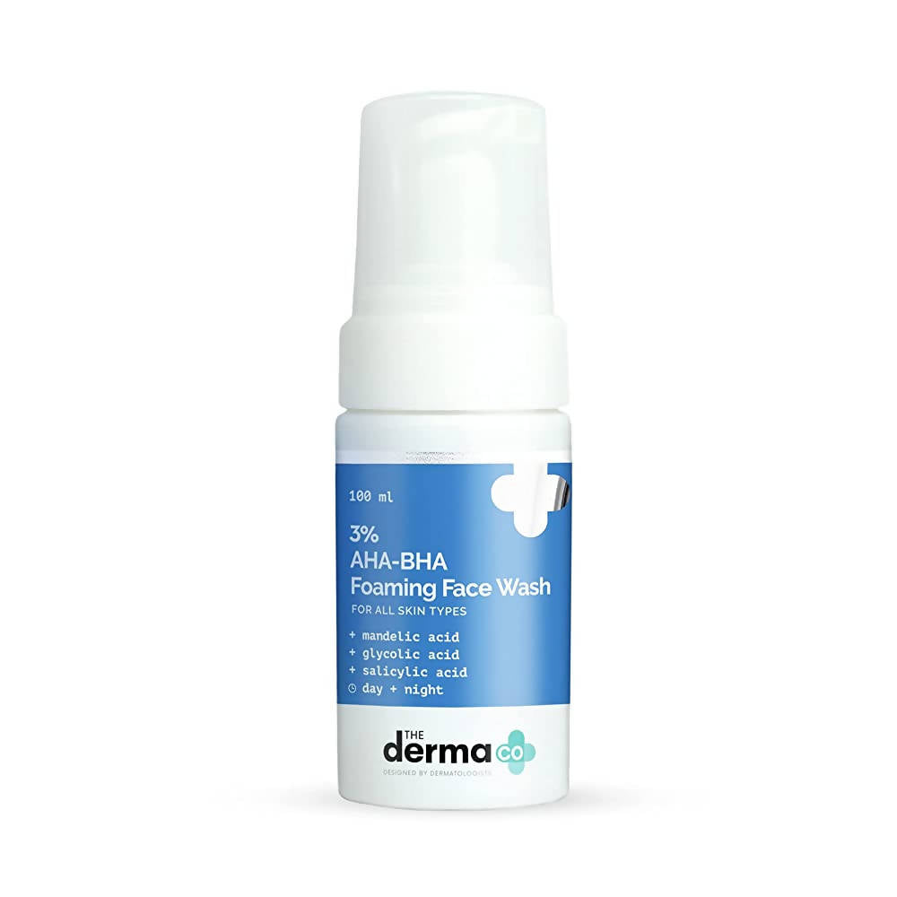 The Derma Co 3% AHA-BHA Foaming Face Wash - 100 ml image 1