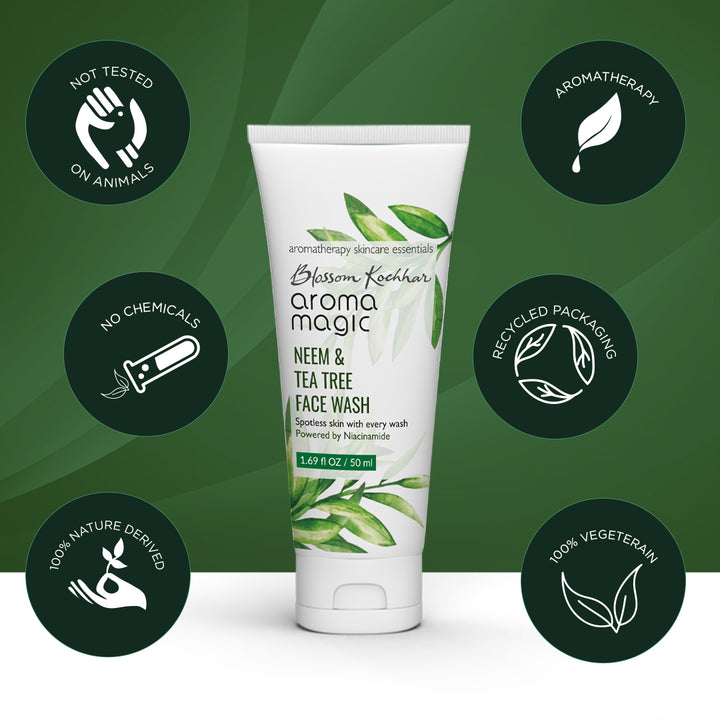 Blossom Kochhar Aroma Magic Neem and Tea Tree Face Wash - Niacinamide image 2
