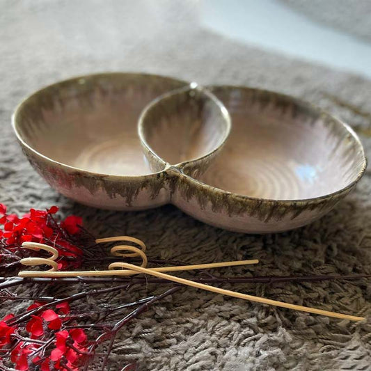 Aster Pink Double Bowls | Single image 1