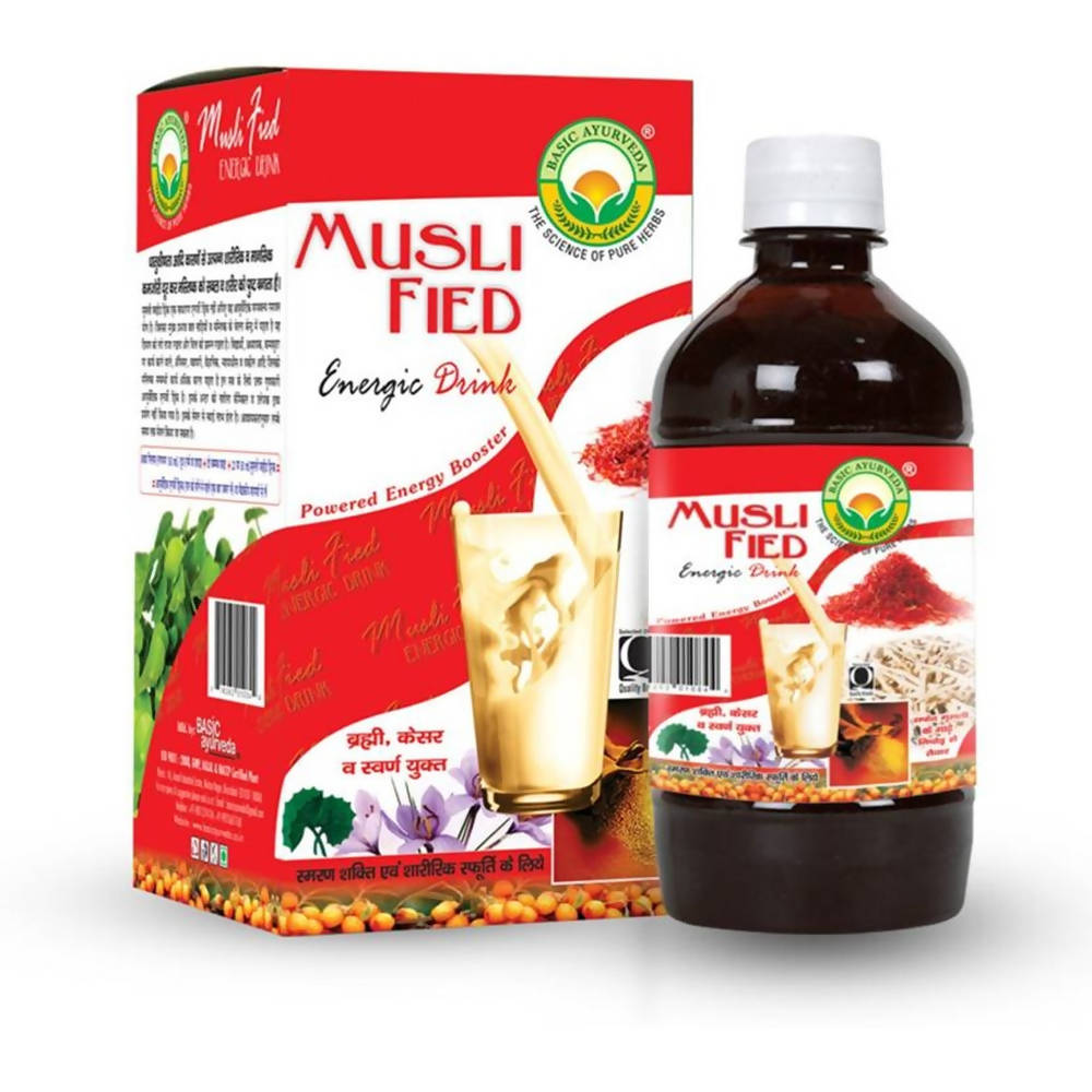 Basic Ayurveda Musli Fied Energic Drink - 500 ml image 1