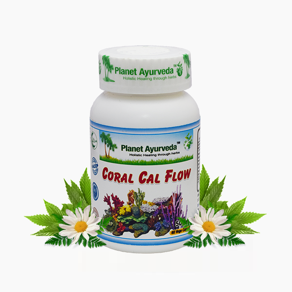 Planet Ayurveda Coral Cal Flow Capsules - 60 tabs image 1