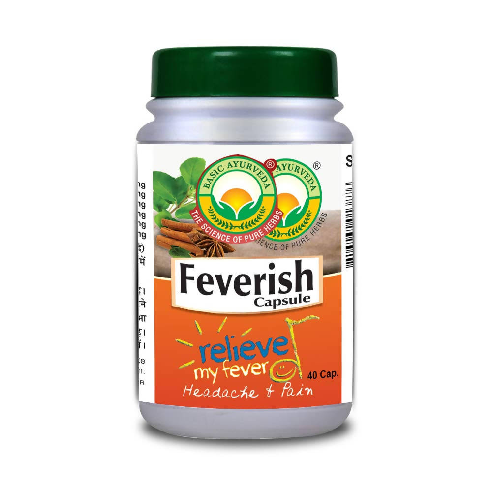 Basic Ayurveda Feverish Capsules - 40 Capsules image 4