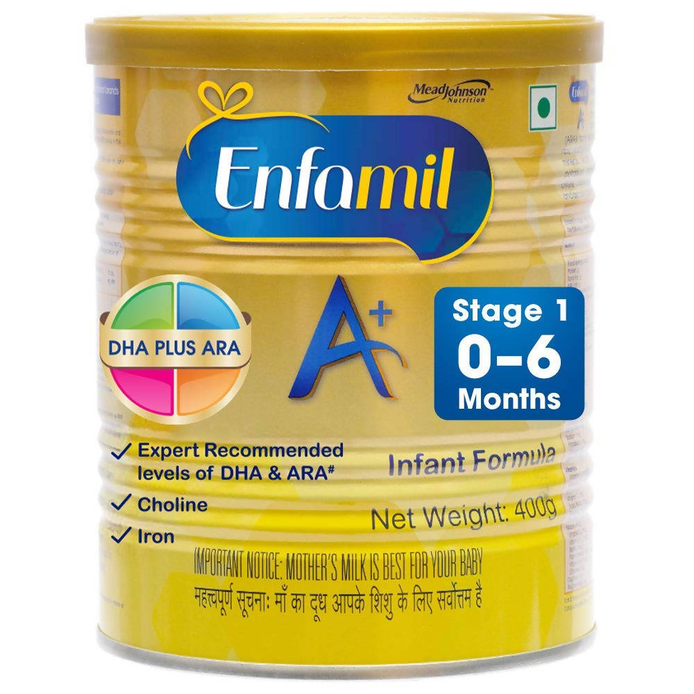 Enfamil A+ Infant Formula (0 to 6 months) Stage 1 - 400 gms image 1