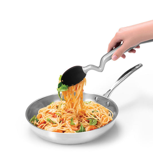 Liam Steel Tongs With Silicon Heads image 1