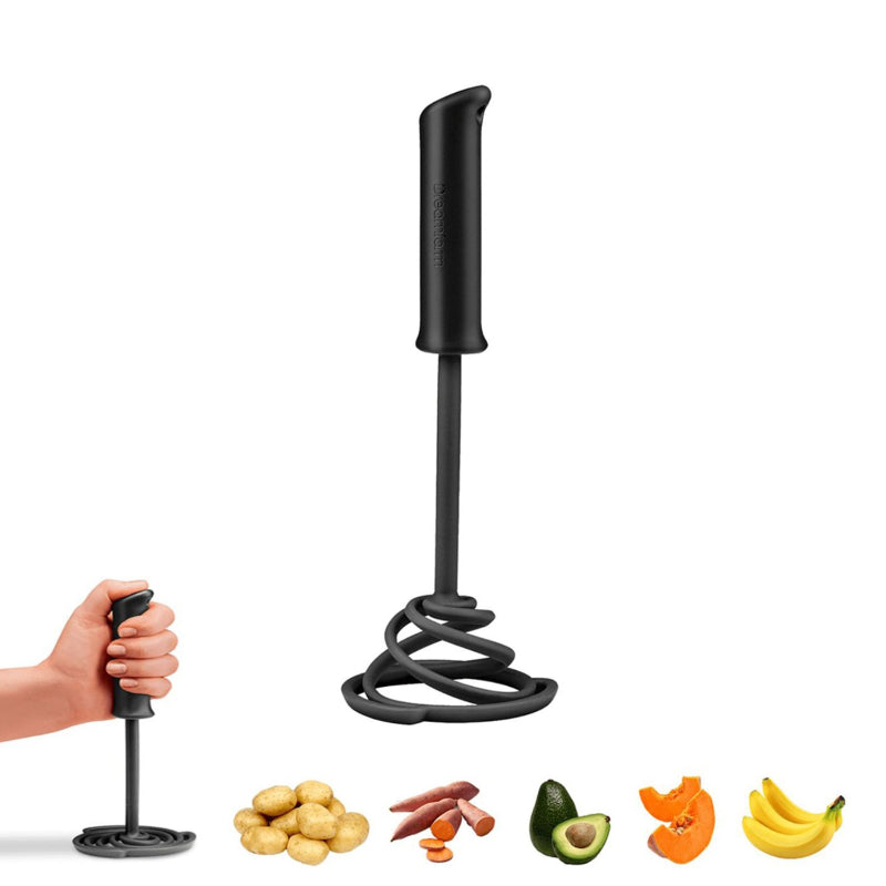Oliver One Handed Vegetable & Potato Masher with Soft Grip and Bowl Scraper image 4