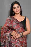 Soft Lichi Silk Saree With Unstitched Blouse image 3