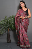 Soft Lichi Silk saree For Women's image 2