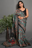 Soft Lichi Silk saree For Women's image 5