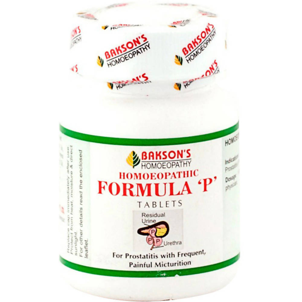 Bakson's Homeopathy Homoeopathic Formula P Tablet image 1