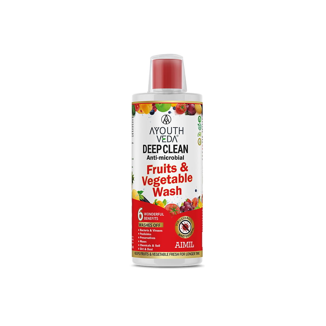 Ayouthveda Deep Clean Anti Microbial Fruits & Vegetable Wash - 500 ml image 1